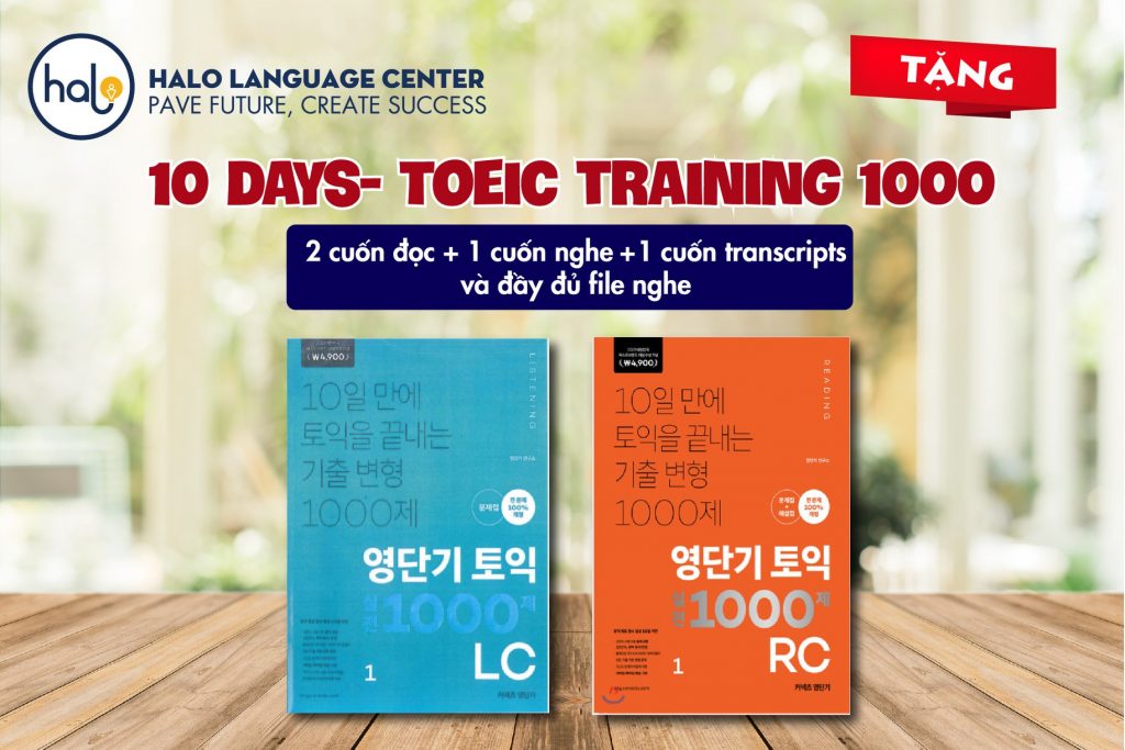 Bộ sách 10 Days Toeic Training 1000 LC-RC