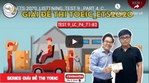 Giải đề ETS 2020 Listening Part 4 Test 9