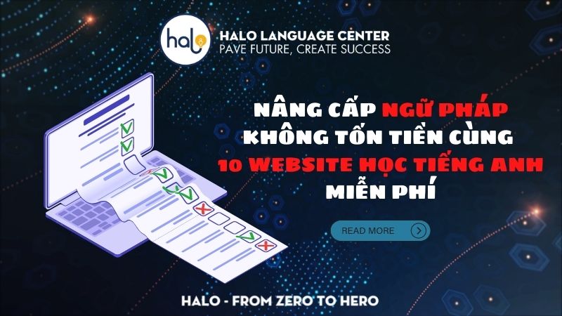 10 Website học ngữ pháp tiếng Anh miễn phí - Halo Language Center