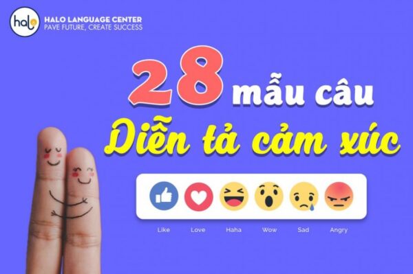 28 mẫu câu diễn tả cảm xúc