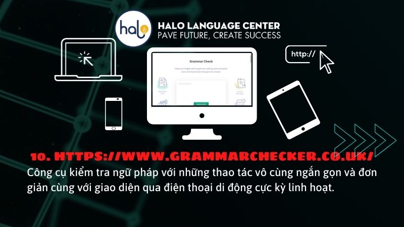 Website học tiếng anh Grammarchecker.co.uk - Halo Language Center