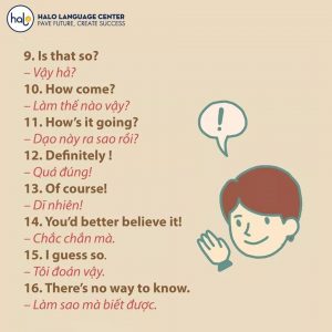 32 Mẫu Câu Tiếng Anh Thông Dụng Nhất - Halo Language Center