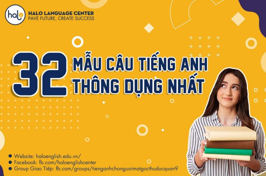 32 Mẫu Câu Tiếng Anh Thông Dụng Nhất - Halo Language Center