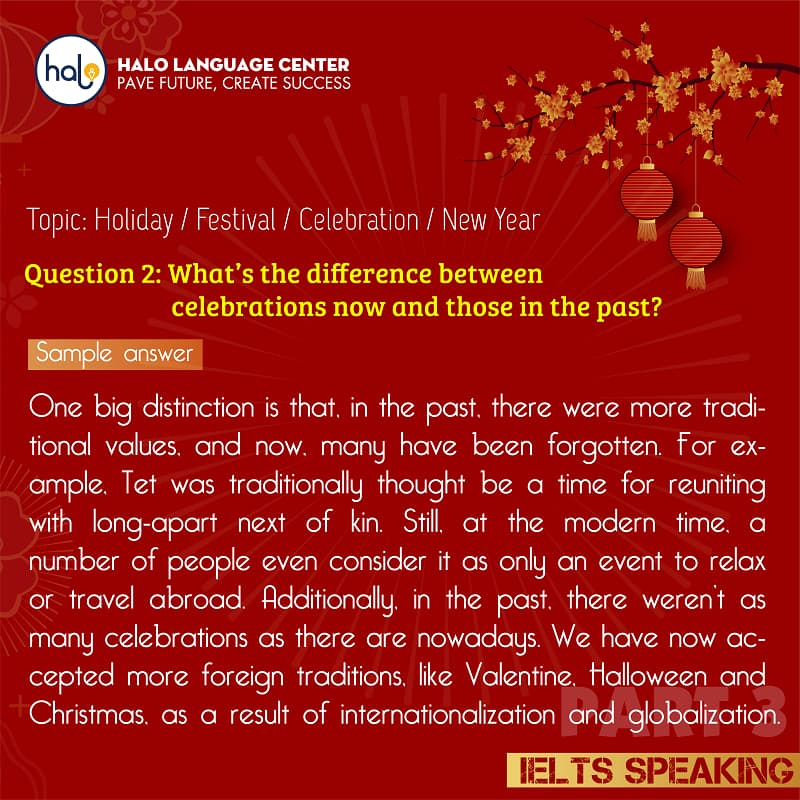 IELTS SPEAKING-Holiday-Festival-Celebration-New Year Part 3 Q2