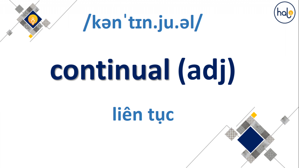 Tu Vung TOEIC Day 43 continual