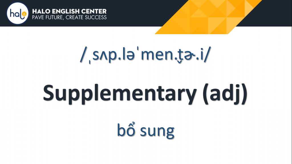 Tu Vung TOEIC Day 45 Supplementary