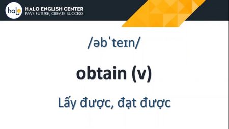 Từ Vựng TOEIC Day 67 Optain