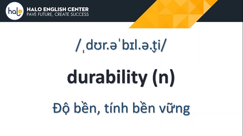 Từ Vựng TOEIC Day 69 Durability