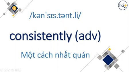 Từ Vựng TOEIC Moi Ngay 72 consistently