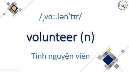 Từ Vựng TOEIC Mỗi Ngày 75 Volunteer