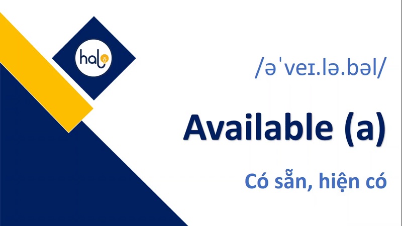 Từ Vựng TOEIC Mỗi Ngày 83 Available