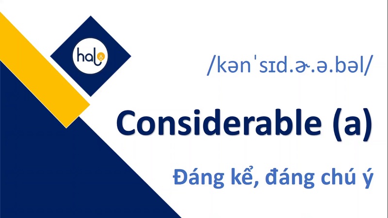 Từ Vựng TOEIC Mỗi Ngày 86 Considerable