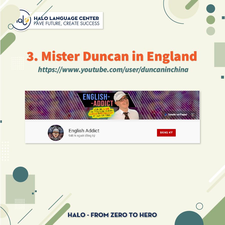 Mister Duncan in England
