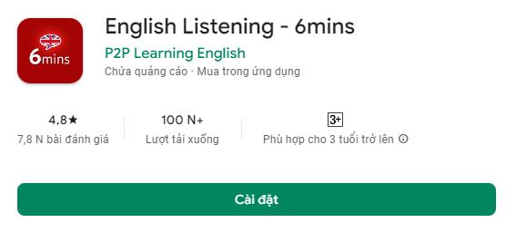 App luyện nghe tiếng Anh