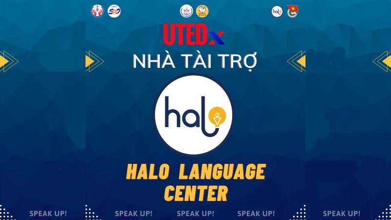 Halo tài trợ cuộc thi hùng biện UTEDx - Halo Language Center
