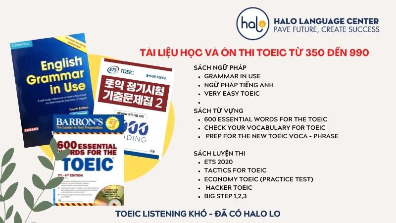 Tài liệu học và ôn thi TOEIC từ 350 lên 990 - Halo Language Center