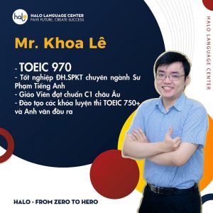 Giáo viên luyện thi TOEIC Lê Trần Anh Khoa