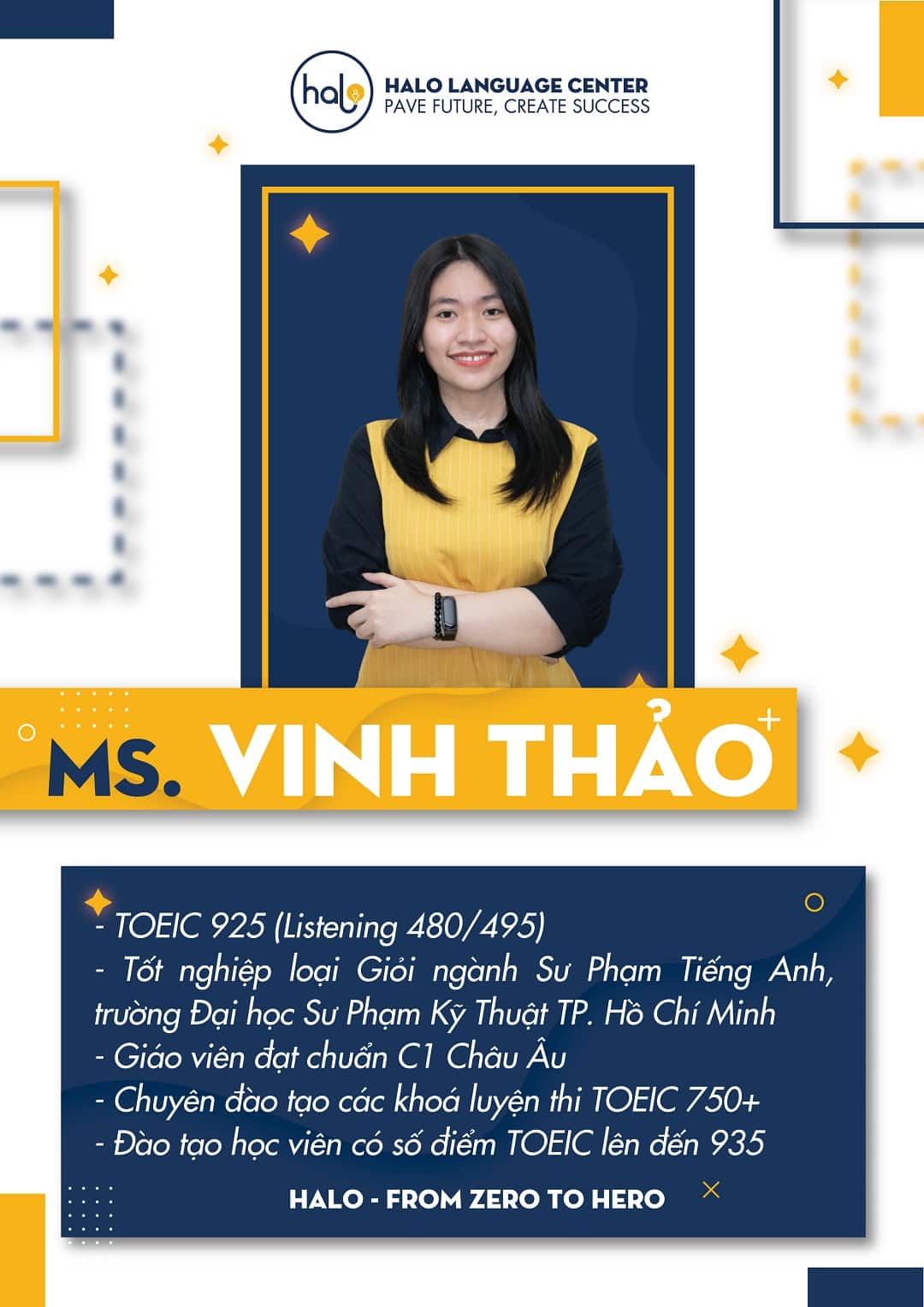 Giáo viên dạy TOEIC Ms Vinh Thảo
