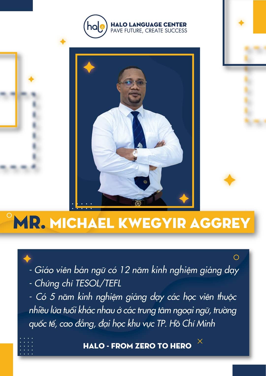 Giáo viên nước ngoài Mr Michael Kwegyir Aggrey