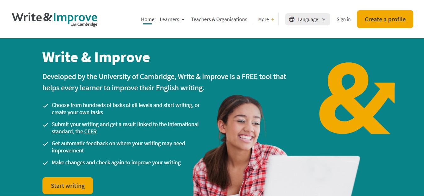 Write and Improve - Website chữa ielts writing online miễn phí tốt nhất - Halo Language Center