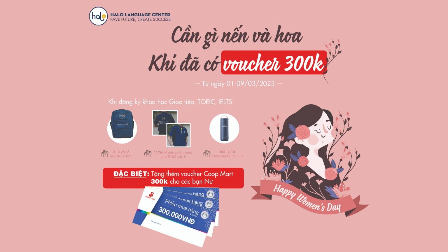 Chương trình 8-3 "Cần gì nến và hoa, khi đã có Voucher 300k" chính thức bắt đầu