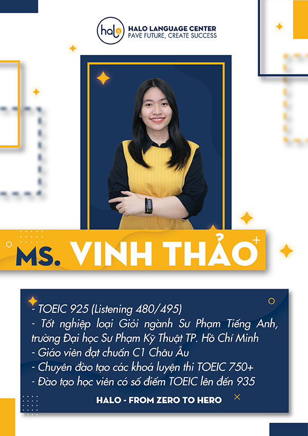 Giáo viên luyện thi TOEIC Ms Vinh Thảo