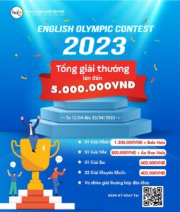 Cuộc thi “ENGLISH OLYMPIC CONTEST 2023” do Halo tổ chức