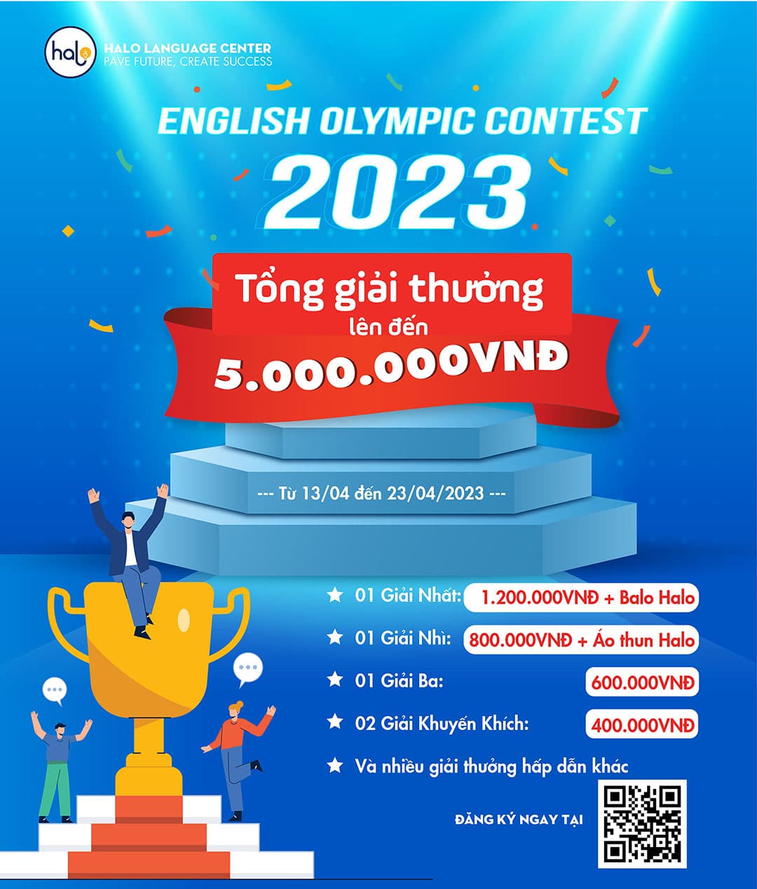 Cuộc thi “ENGLISH OLYMPIC CONTEST 2023” do Halo tổ chức