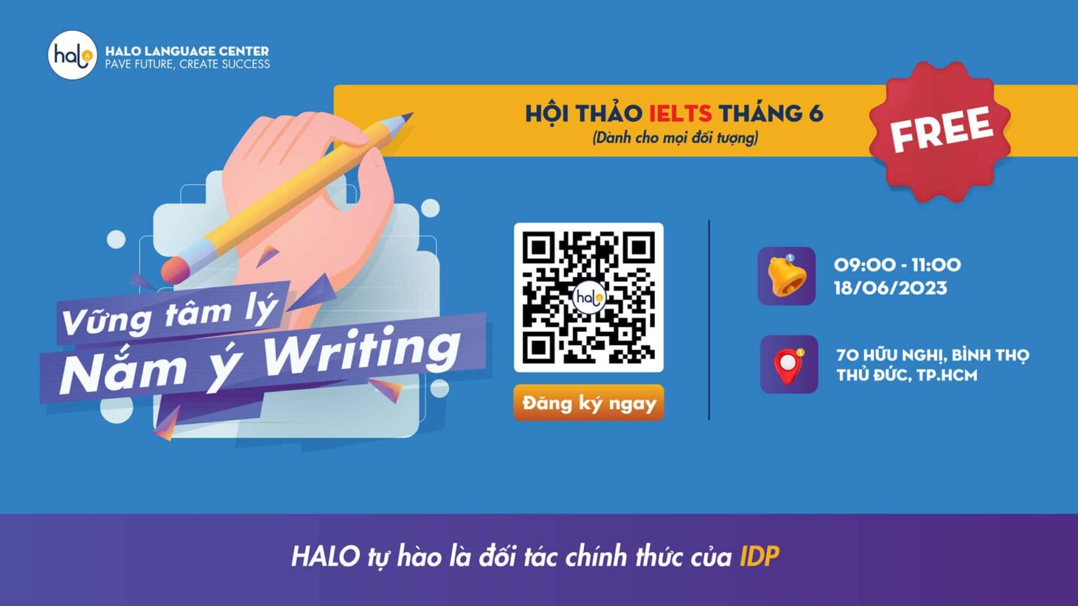 [Workshop IELTS] Vững Tâm Lý - Nắm Ý Writing | Anh Ngữ Halo