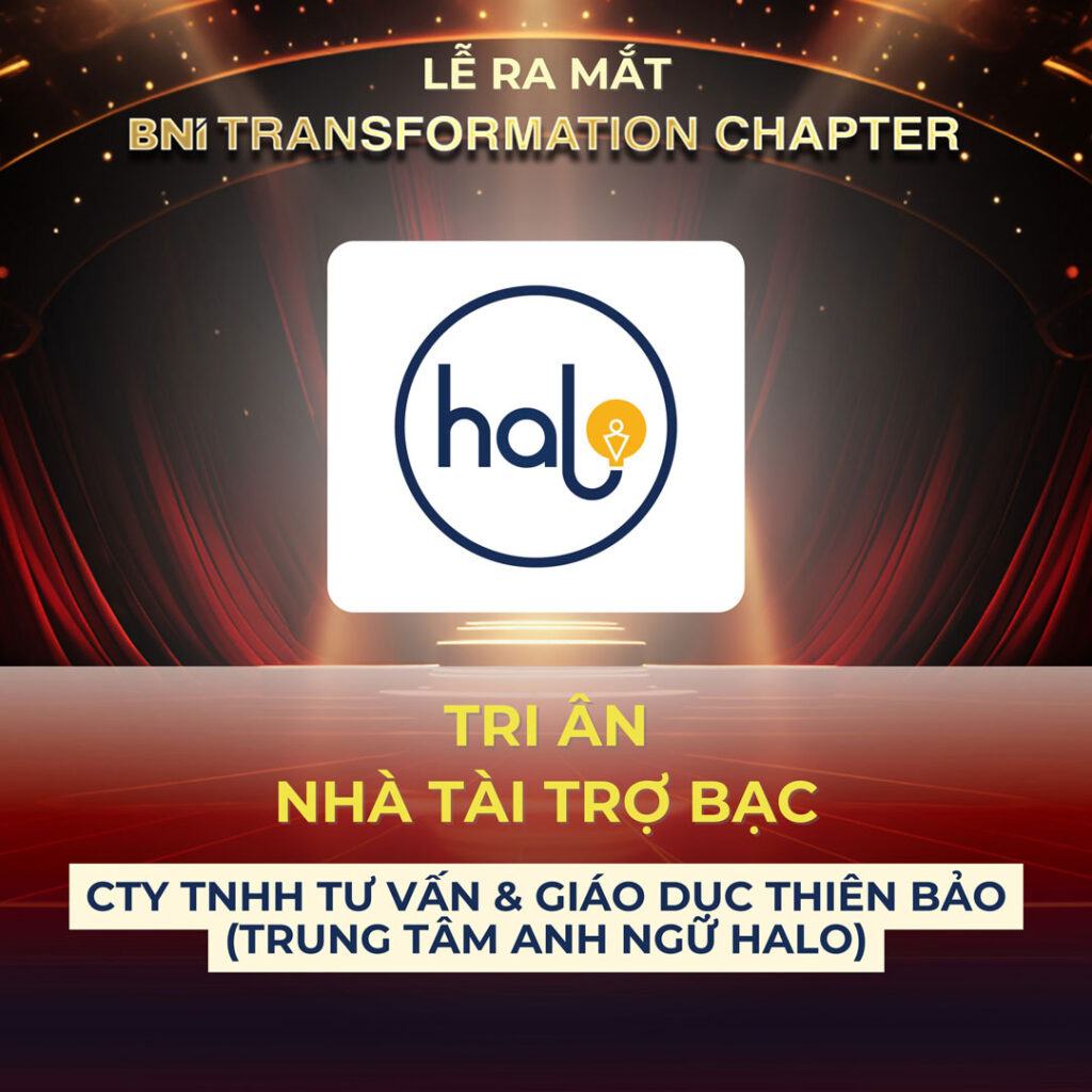 Tự hào là 1 trong 11 Thành viên nồng cốt của BNI TRANSFORMATION CHAPTER.