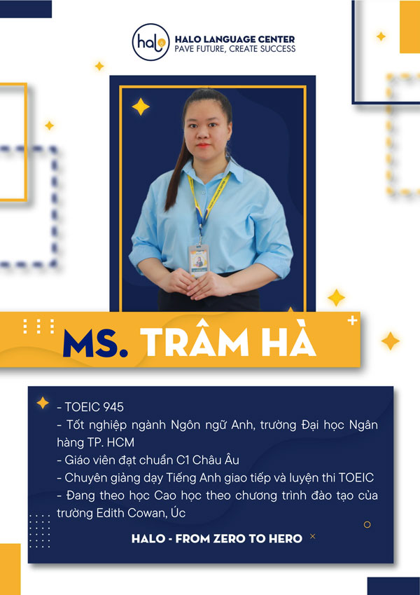 Giáo viên luyện thi TOEIC - Hà Hoàng Trâm