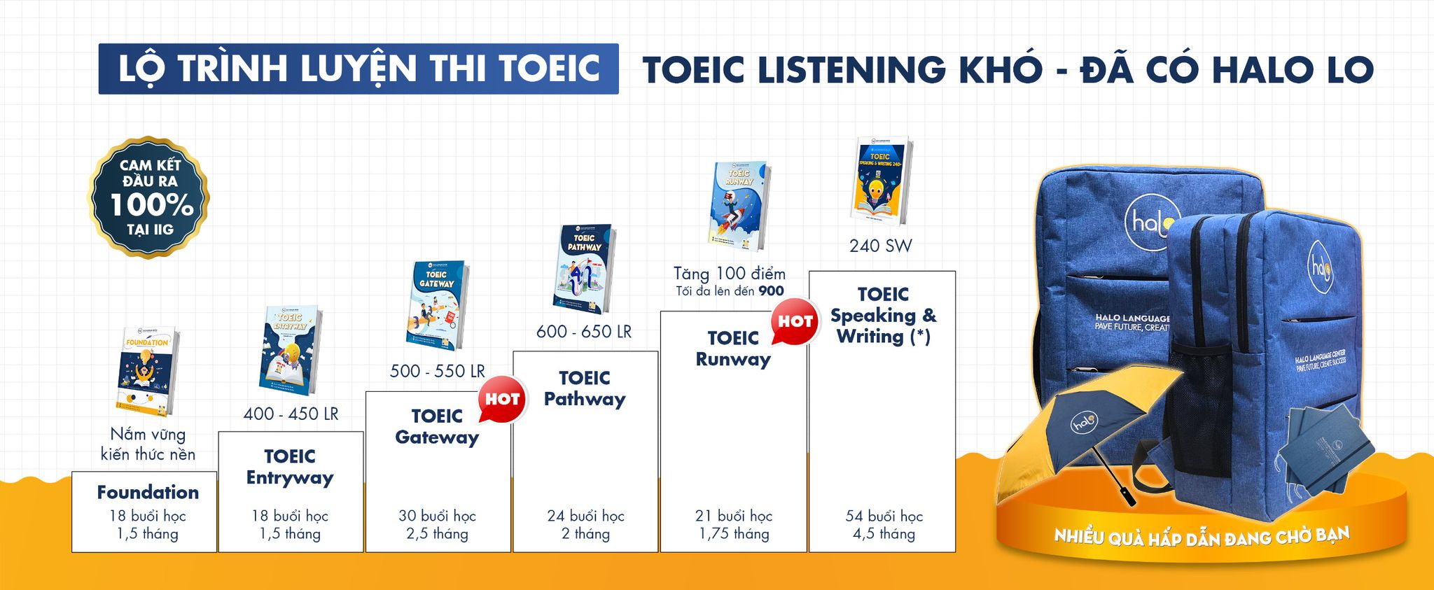 Lộ trình luyện thi toeic 750 từ mất gốc - Anh ngữ Halo