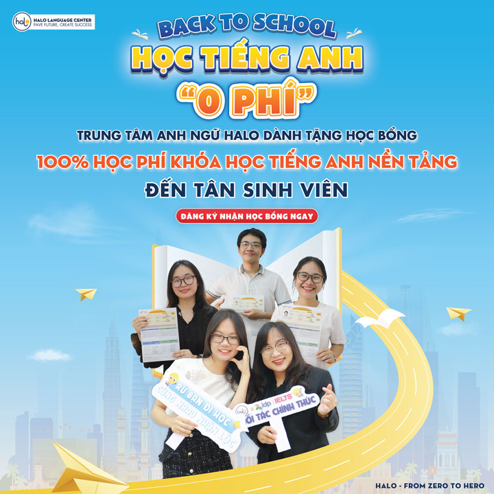 Chương trình Back To School Học tiếng Anh 0 Phí