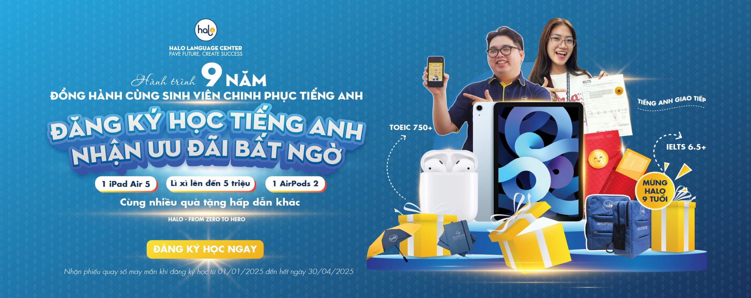 Chương trình sinh nhật 9 năm Anh ngữ Halo