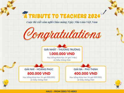 Trao giải A TRIBUTE TO TEACHERS 2024