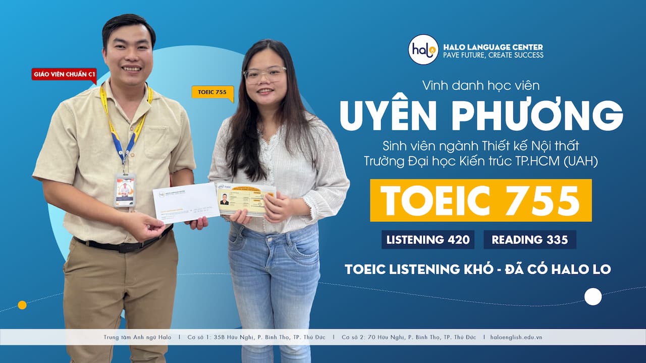 Chúc mừng Hứa Uyên Phương đạt 755 TOEIC – Thành quả của sự nỗ lực và phương pháp học tập hiệu quả