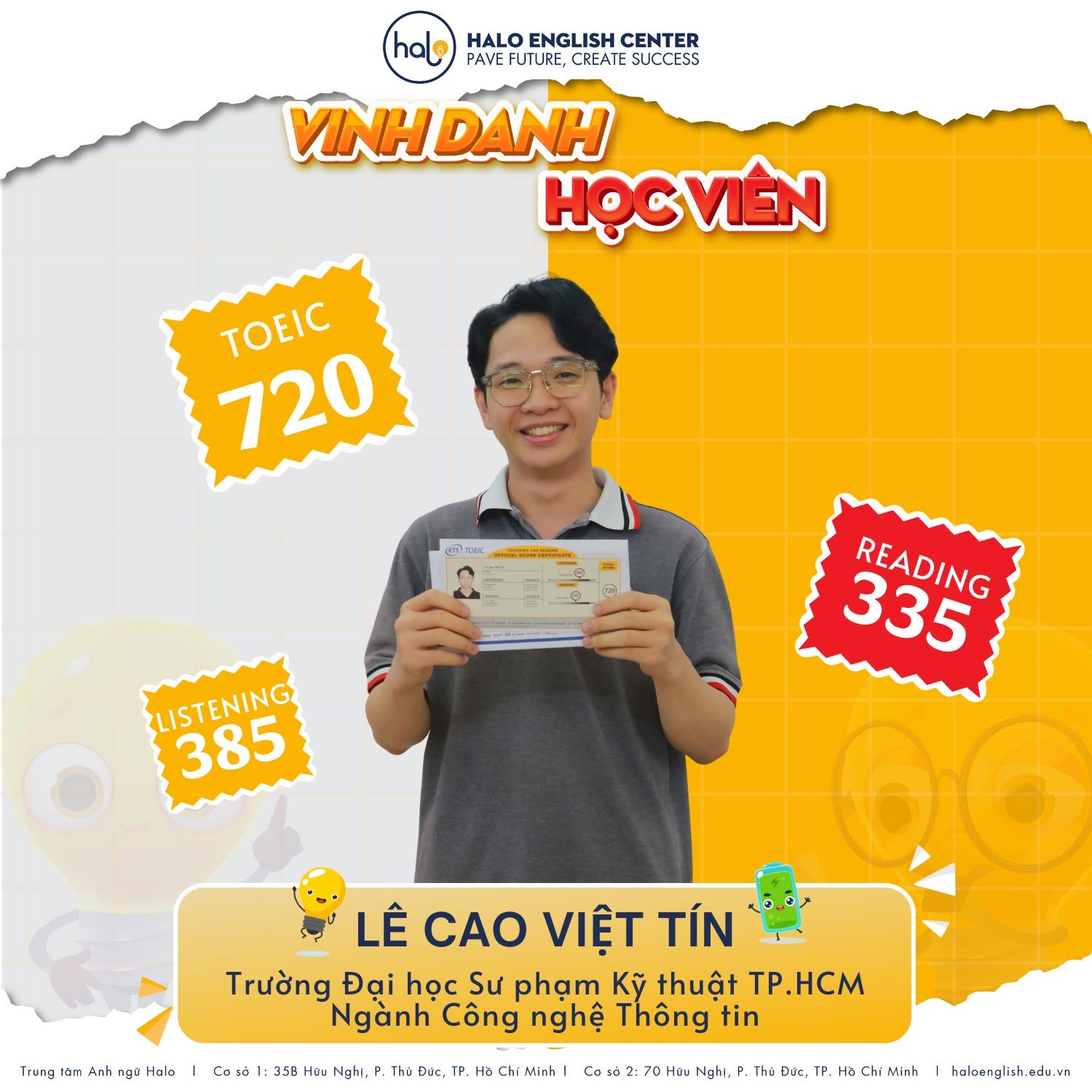 VINH DANH HỌC VIÊN VIỆT TÍN