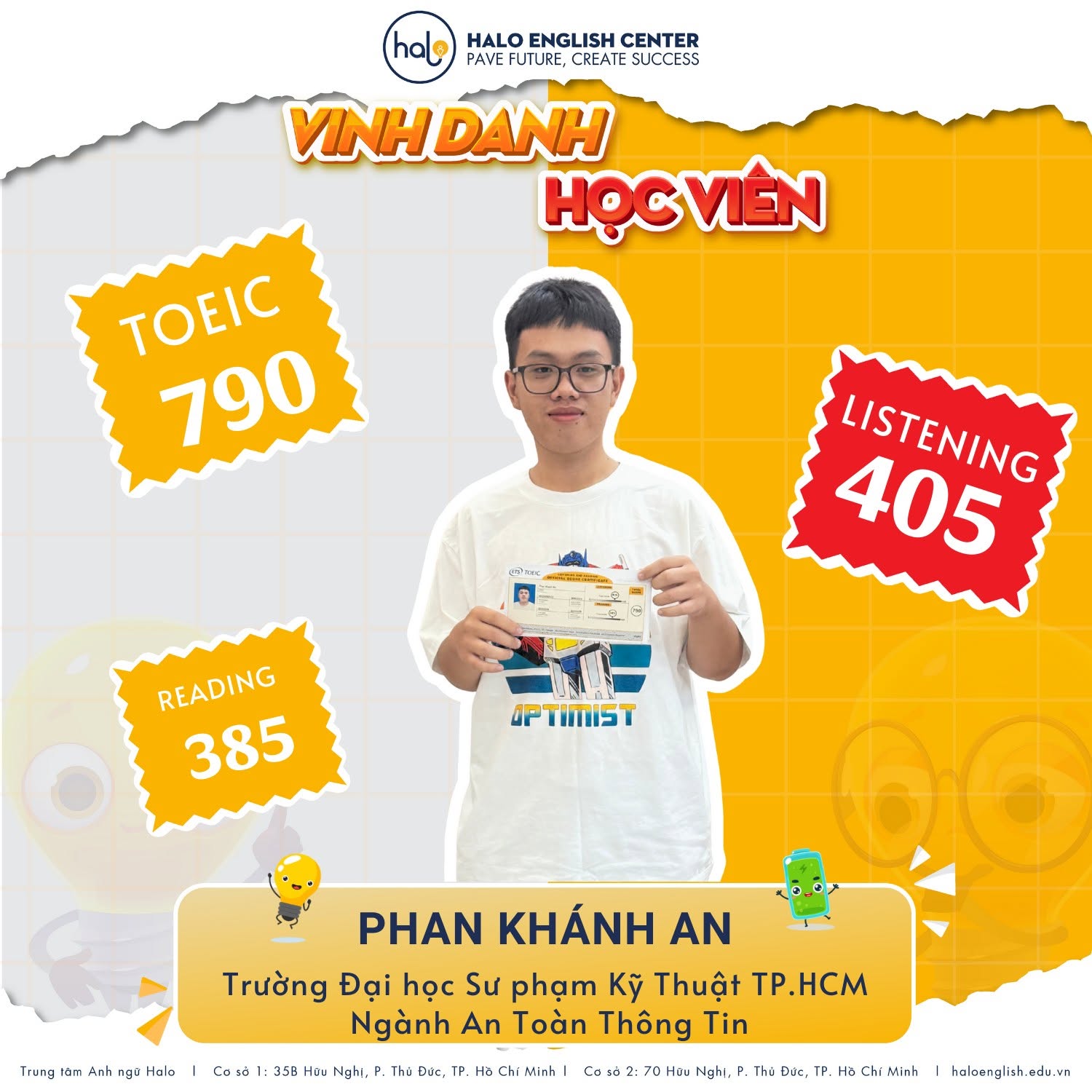 Vinh danh học viên Khánh An