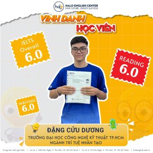 Vinh danh học viên Đặng Cửu Dương
