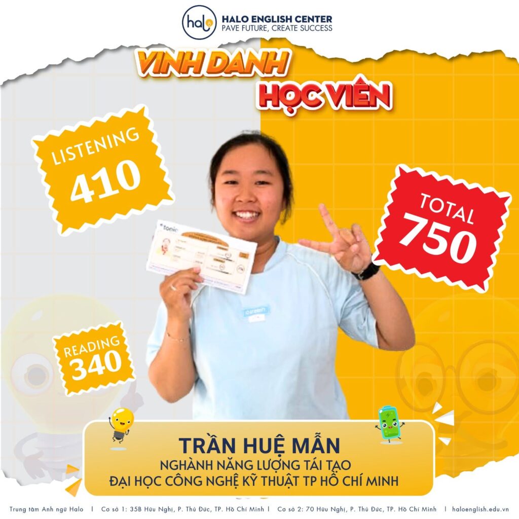 750 TOEIC, TOEIC Listening Reading, học TOEIC tại Halo, James Le, TOEIC HCM-UTE