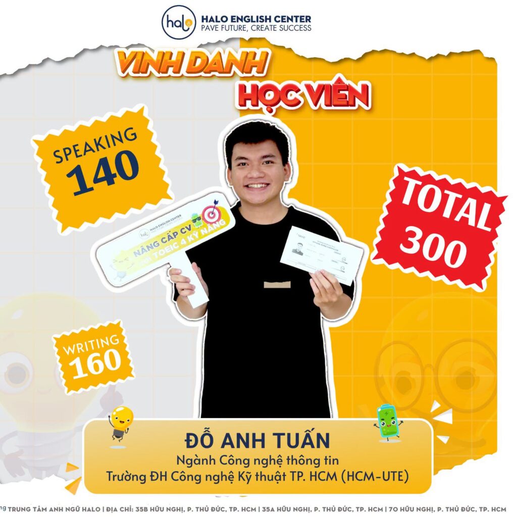 VINH DANH HỌC VIÊN ĐỖ ANH TUẤN